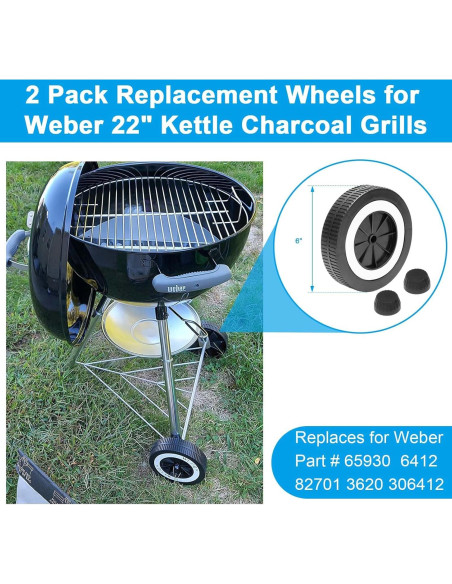 Bandeja de Captura de Cenizas y Ruedas Weber 22" LS'BABQ