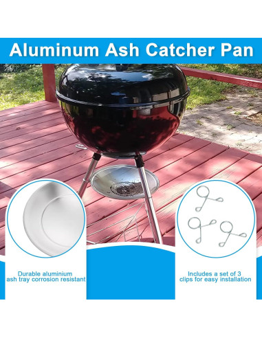 Bandeja de Captura de Cenizas y Ruedas Weber 22" LS'BABQ