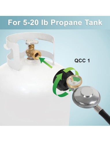 Regulador de Gas Universal SHINESTAR 1.07m con Manguera y Medidor