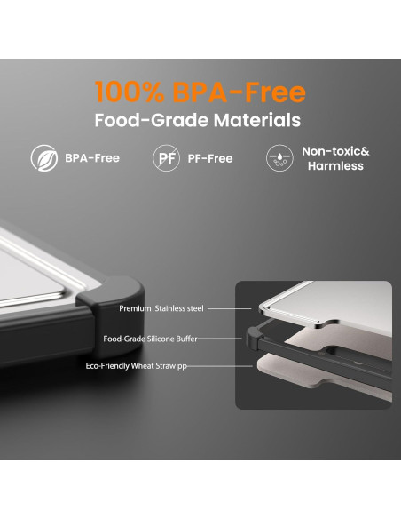 Tabla de Cortar JMJ Acero Inoxidable 316 39.9x27.9cm Ecológica