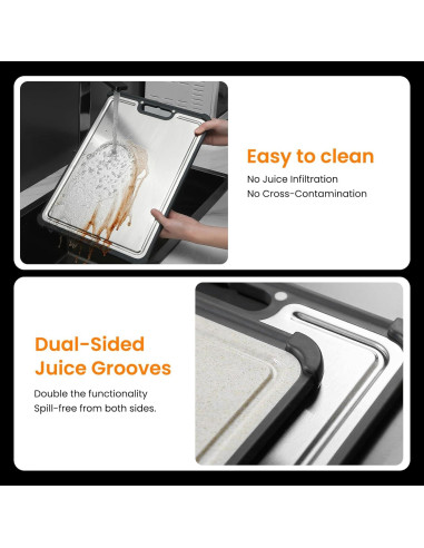 Tabla de Cortar JMJ Acero Inoxidable 316 39.9x27.9cm Ecológica