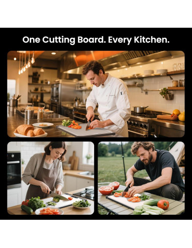 Tabla de Cortar JMJ Acero Inoxidable 316 39.9x27.9cm Ecológica