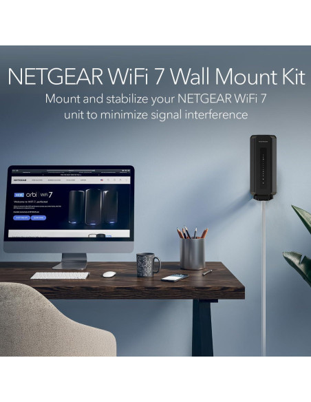 Kit de Montaje en Pared WiFi 7 NETGEAR RBEWMB-10000S Negro