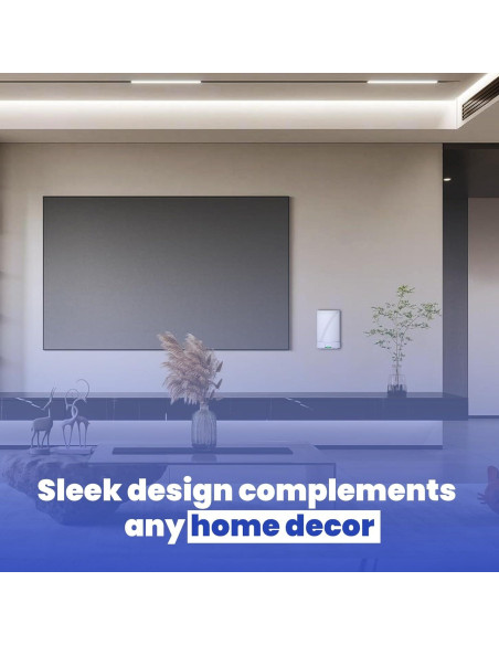 Soporte de Pared para TP-Link Deco BE63/BE65/BE67/BE68/BE10000/BE11000/BE14000 - Aluminio Blanco con Estante para Cables