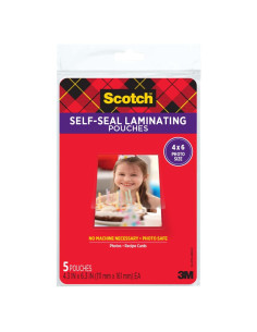 Paquete de Laminado Autoadhesivo Scotch 10.92x16 cm Brillante