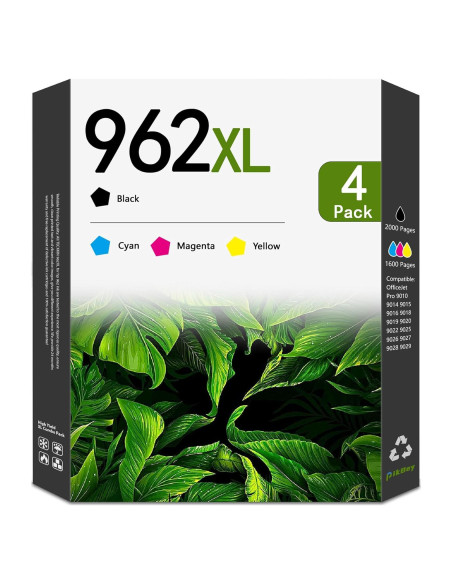 Paquete de cartuchos de tinta 962XL PikBey para HP OfficeJet Pro