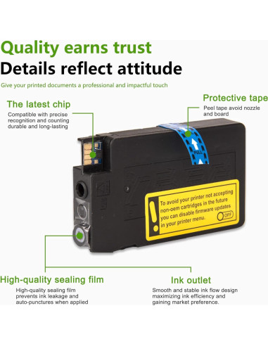 Paquete de cartuchos de tinta 962XL PikBey para HP OfficeJet Pro