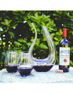 Decantador de Vino Galashield 1400ml Cristal Soplado a Mano 2