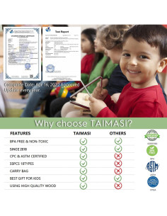 Conjunto de Instrumentos Musicales Taimasi 33Pcs para Niños 2