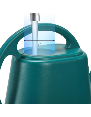Regadera Fasmov Verde 2L con Pico Largo y Mango Ergonómico