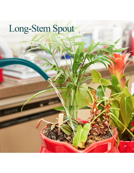 Regadera Fasmov Verde 2L con Pico Largo y Mango Ergonómico