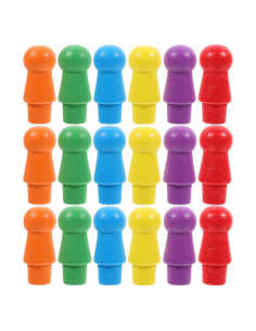 Juego de Damas Chinas de Madera Vaguelly - 60 Piezas Coloridas