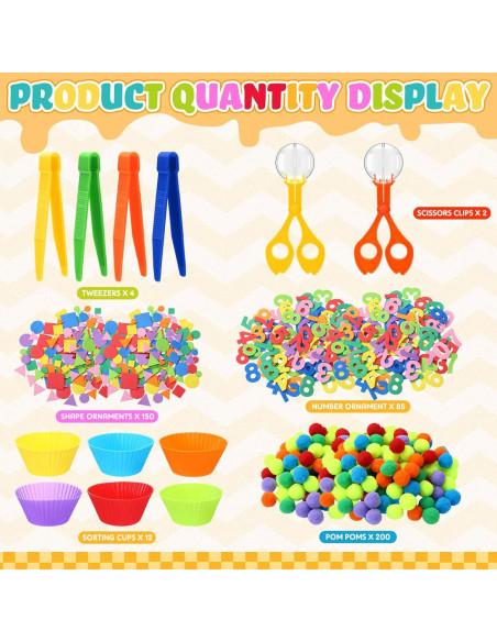 Conjunto de Juguetes de Motricidad Fina Blosssound 550 Pcs