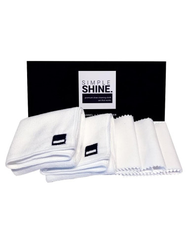 Juego de Paños para Brillar Zapatos Simple Shine 5 Piezas