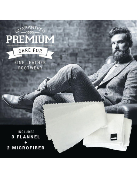 Juego de Paños para Brillar Zapatos Simple Shine 5 Piezas