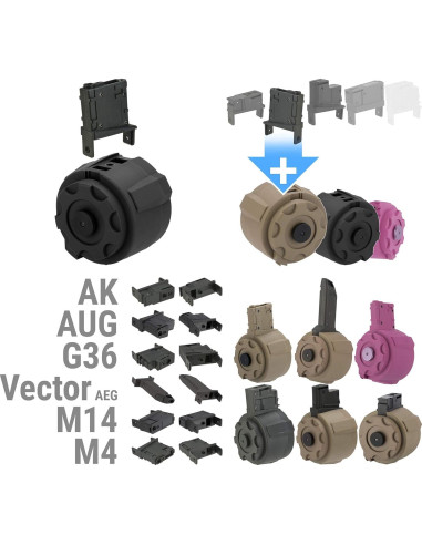 Cargador Eléctrico Angel Custom Thunderstorm 1500 Rondas Airsoft M14