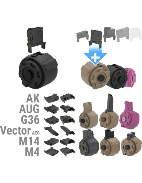 Cargador Eléctrico Angel Custom Thunderstorm 1500 Rondas Airsoft M14