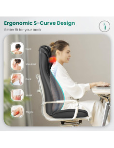 Masajeador de Cuello y Espalda Snailax con Calor 2