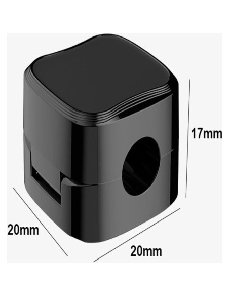 Paquete de 10 Clips Adhesivos Organizadores de Cables Negro