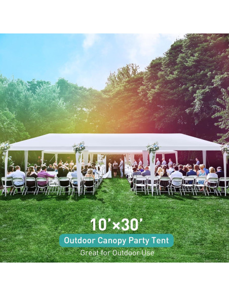 Carpa Blanca 10x9 m ANTSKU para Eventos con 7 Paredes Removibles