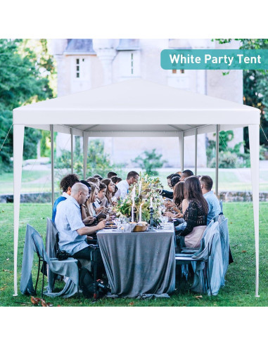 Carpa Blanca 10x9 m ANTSKU para Eventos con 7 Paredes Removibles