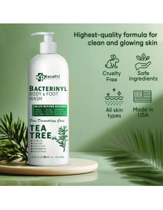 Jabón Corporal Antibacteriano KERAPIL 473 ml x 2 - Árbol de Té 2