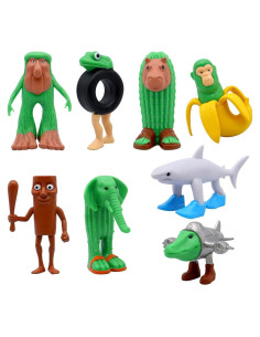 Figuras de Juguete de Animales Brainrot 8PCS - Adornos de Memes