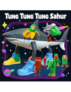 Figuras de Juguete de Animales Brainrot 8PCS - Adornos de Memes 2