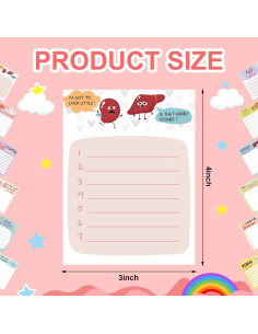 Bloc de Notas Divertido para Enfermeras Jetec - 36 Piezas 7.6x10 cm 2