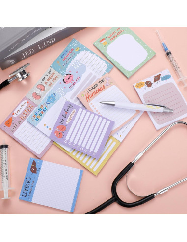 Bloc de Notas Divertido para Enfermeras Jetec - 36 Piezas 7.6x10 cm