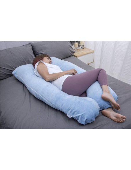 Almohada de Embarazo MOON PINE U 139.7x78.7cm Azul Almohada de Embarazo MOON PINE U 139.7x78.7cm Azul