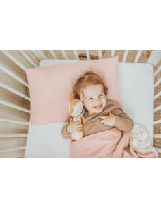 Funda de Almohada Muselina 100% Algodón Konssy 13x18 Rosa Floral 2