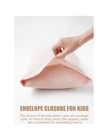 Funda de Almohada Muselina 100% Algodón Konssy 13x18 Rosa Floral