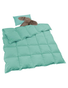 Manta Edredón para Bebé zzlamb 104x122cm Aqua Suave y Ligera
