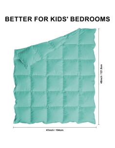 Manta Edredón para Bebé zzlamb 104x122cm Aqua Suave y Ligera 2