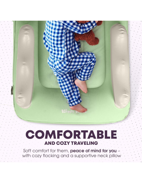 Cama inflable para niños Wiggly Winks - Verde Salvia