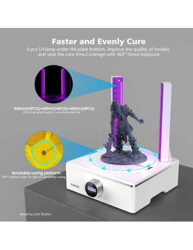 Paquete ELEGOO Mercury X con estación de lavado y curado