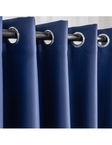 Cortinas Opacas MOONVAN 2 Paneles 132 cm x 213 cm Marino