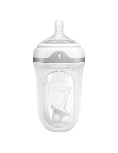 Botella de Silicona Nuby Comfort 360 Plus 240 ml Anti-Cólicos