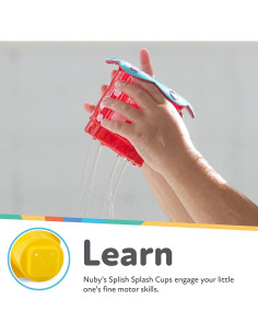Conjunto de Tazas Splish Splash y Tubos de Agua Nuby 2