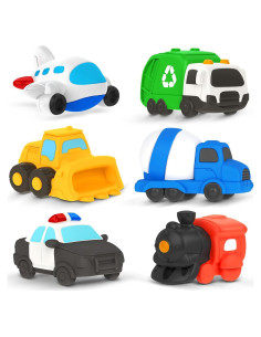 6 Juguetes Flotantes para Baño Zippytots Vehículos 220g