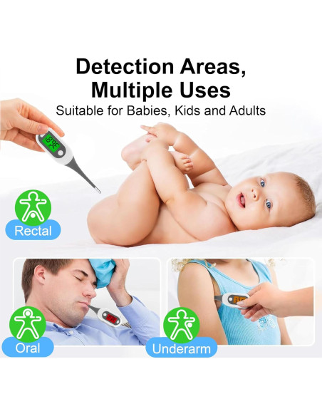 Termómetro Digital Pepultech YD203 para Adultos y Niños - 16s