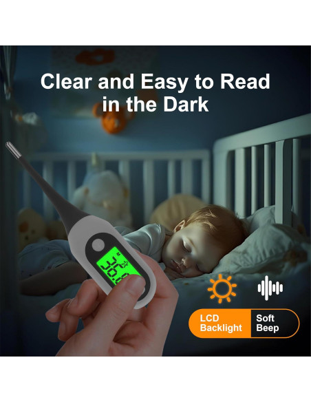 Termómetro Digital Pepultech YD203 para Adultos y Niños - 16s