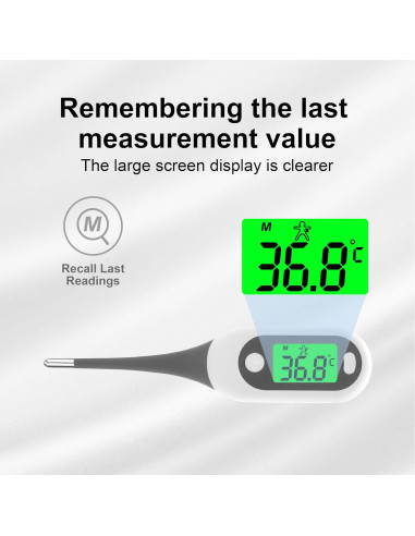Termómetro Digital Pepultech YD203 para Adultos y Niños - 16s