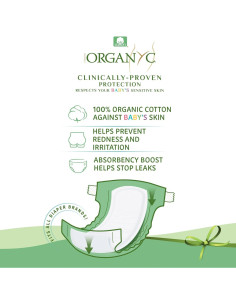 Forros de Pañal Organyc 100% Algodón Orgánico - 20 Unidades 2