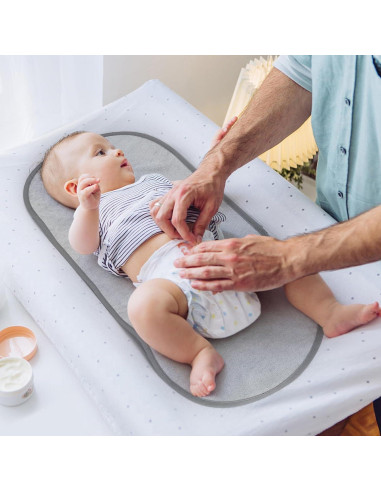 Accmor Protectores de Cambiador Impermeables 3 Piezas Gris 63.5x33 cm