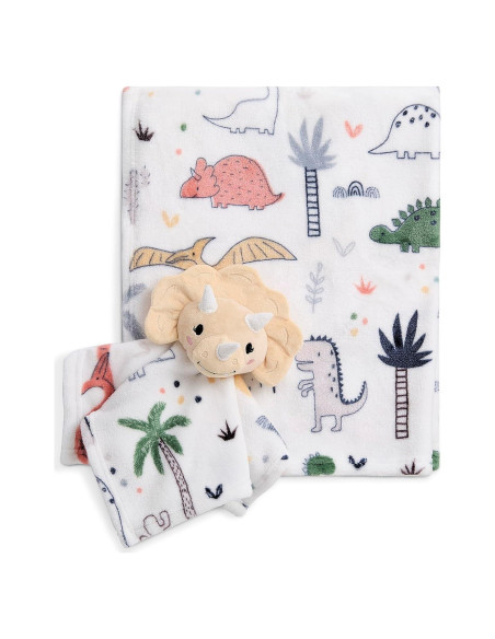 Conjunto de Regalo Evolur Roar y Snore Manta y Lovey Bebé