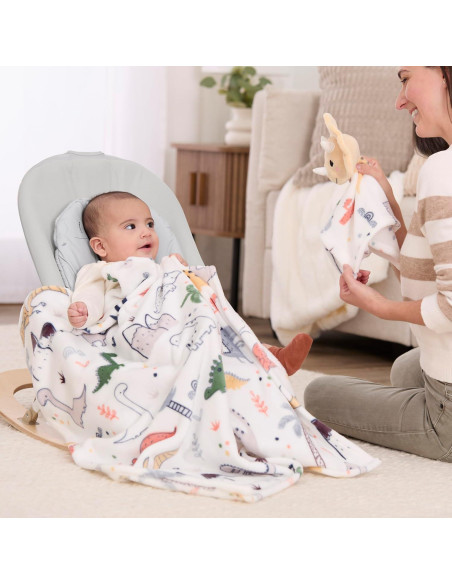 Conjunto de Regalo Evolur Roar y Snore Manta y Lovey Bebé