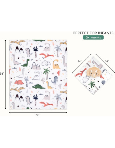 Conjunto de Regalo Evolur Roar y Snore Manta y Lovey Bebé