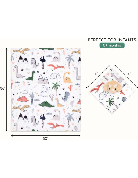 Conjunto de Regalo Evolur Roar y Snore Manta y Lovey Bebé